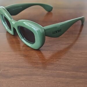 Loewe Olive Green Inflated Butterfly Sunglasses